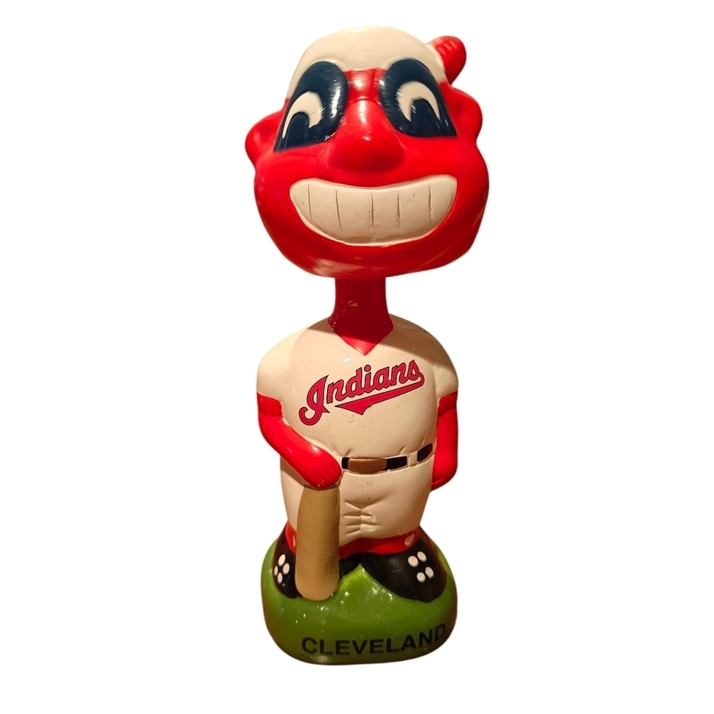 VINTAGE Funko Cleveland Indians Chief Wahoo Bobble Head Figurine  (Guardians)